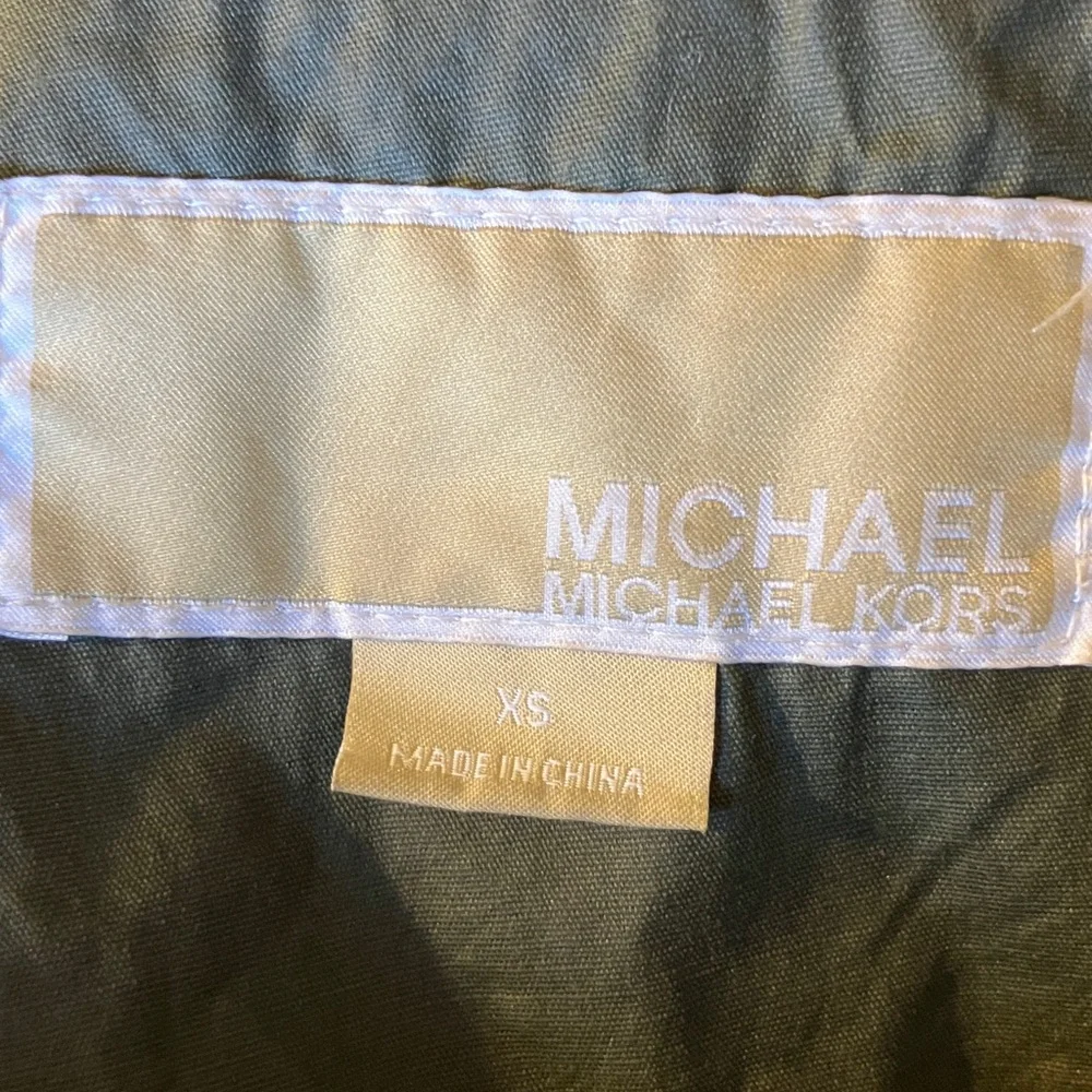 MICHAEL‎ Michael Kors Green Anorak Jacket with hood size XS